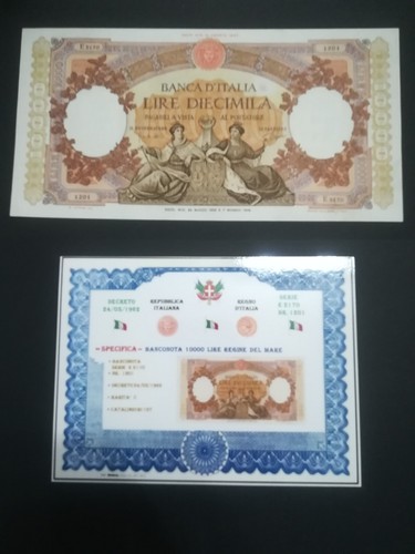 Banknote italy 10000 - italy,